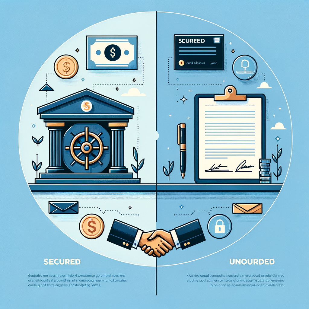 Infographic comparing secured vs unsecured personal loans